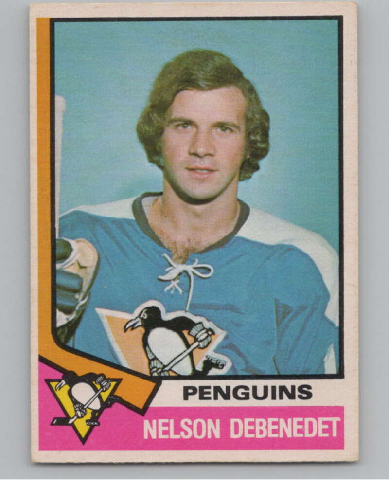 1974-75 O-Pee-Chee #293 Nelson DeBenedet  RC Rookie Penguins  V103778 Image 1