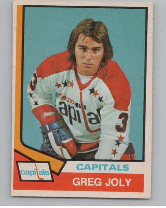 1974-75 O-Pee-Chee #294 Greg Joly  RC Rookie Washington Capitals  V103779 Image 1