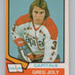 1974-75 O-Pee-Chee #294 Greg Joly  RC Rookie Washington Capitals  V103780 Image 1