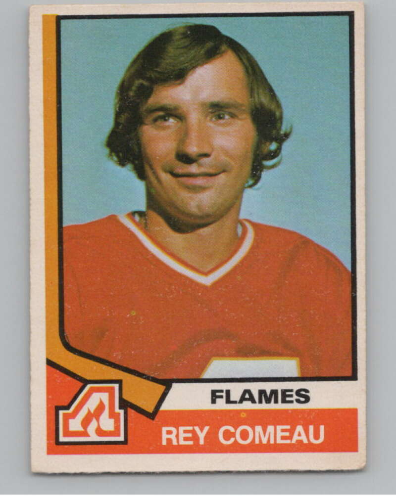 1974-75 O-Pee-Chee #296 Rey Comeau  Atlanta Flames  V103781 Image 1