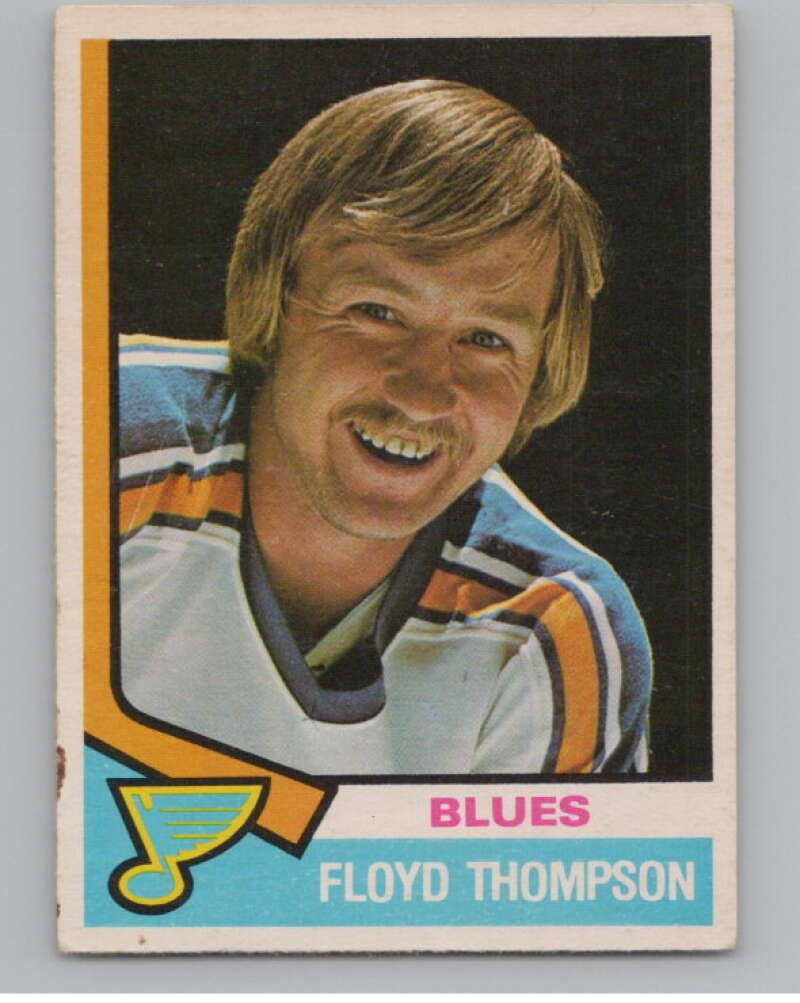 1974-75 O-Pee-Chee #298 Floyd Thomson  RC Rookie St. Louis Blues  V103784 Image 1