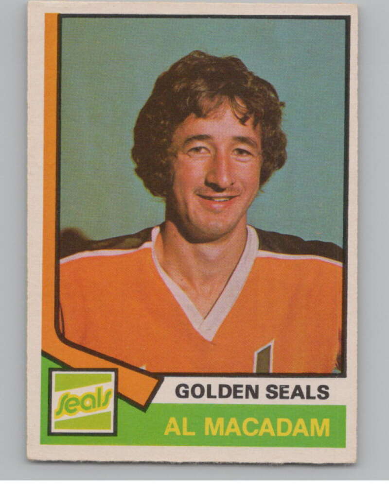 1974-75 O-Pee-Chee #301 Al MacAdam  RC Rookie Golden Seals  V103787 Image 1