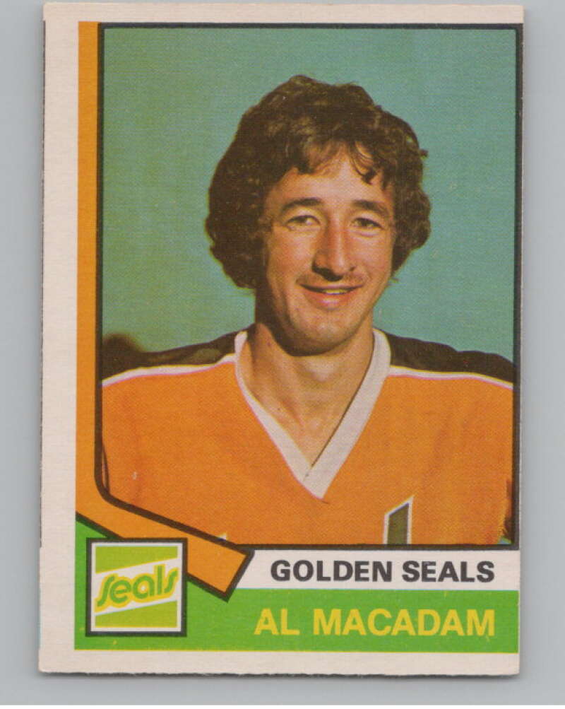 1974-75 O-Pee-Chee #301 Al MacAdam  RC Rookie Golden Seals  V103789 Image 1