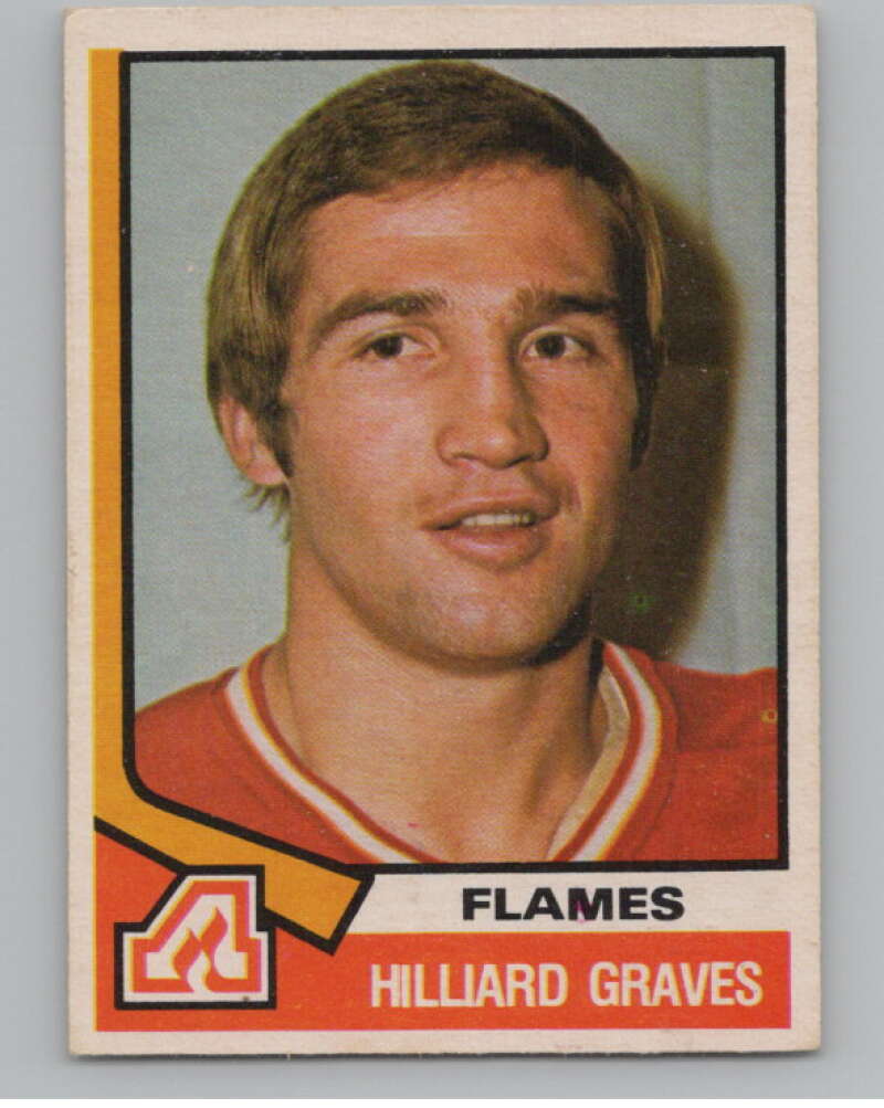1974-75 O-Pee-Chee #306 Hilliard Graves  Atlanta Flames  V103793 Image 1