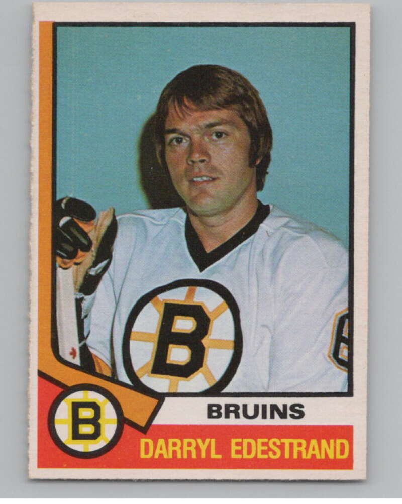1974-75 O-Pee-Chee #313 Darryl Edestrand  Boston Bruins  V103800 Image 1