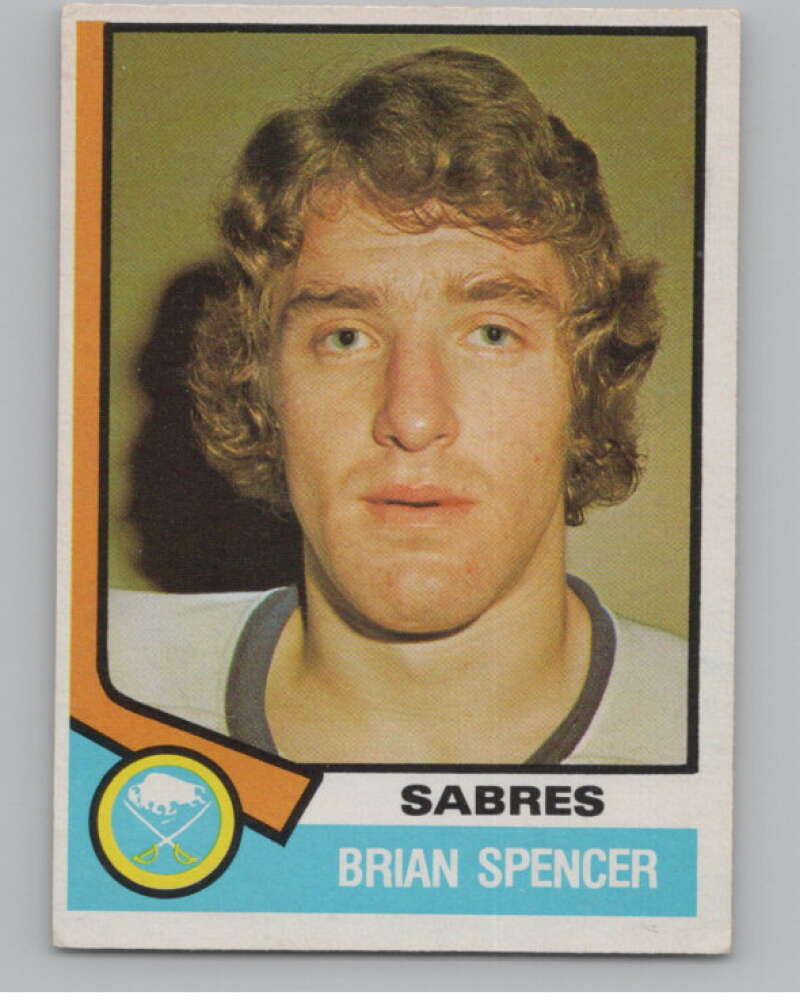 1974-75 O-Pee-Chee #328 Brian Spencer  Buffalo Sabres  V103813 Image 1