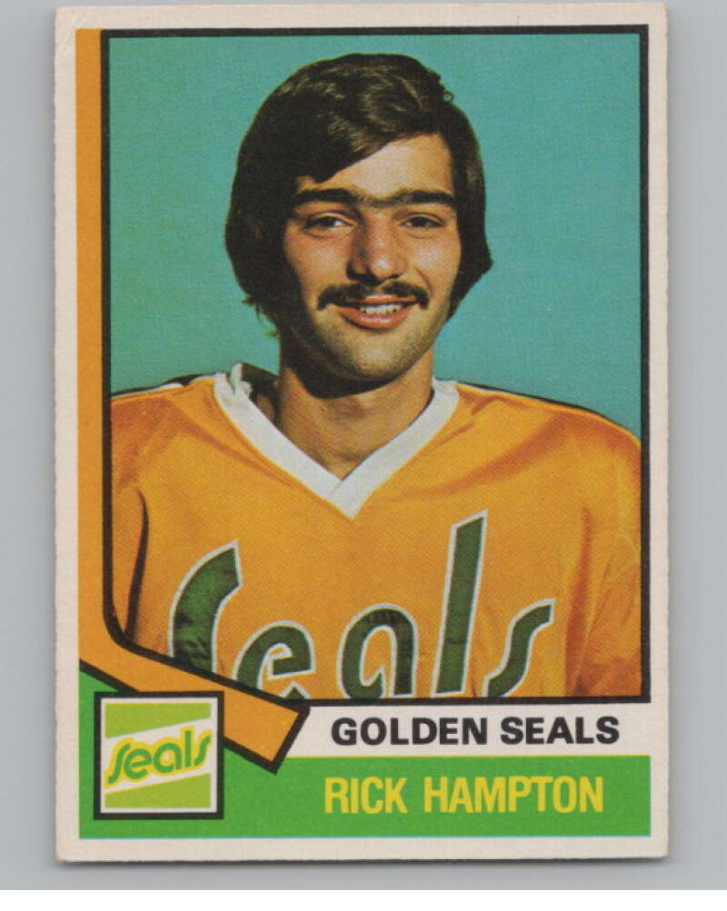 1974-75 O-Pee-Chee #329 Rick Hampton  RC Rookie Golden Seals  V103816 Image 1