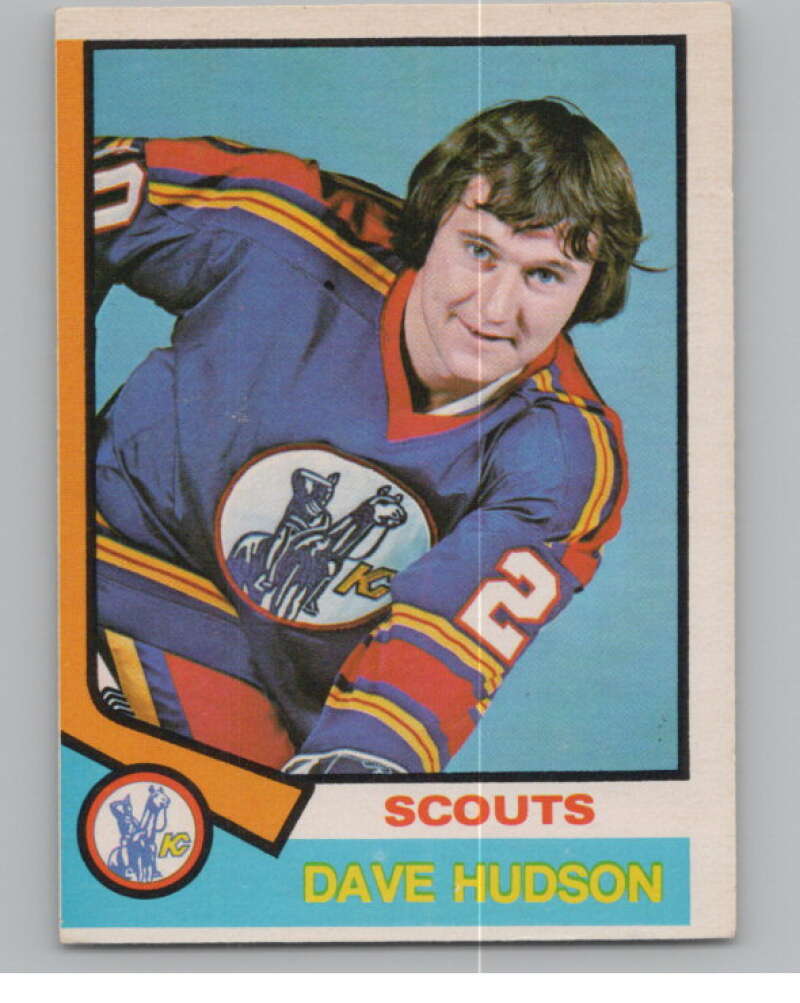1974-75 O-Pee-Chee #335 Dave Hudson  Kansas City Scouts  V103824 Image 1