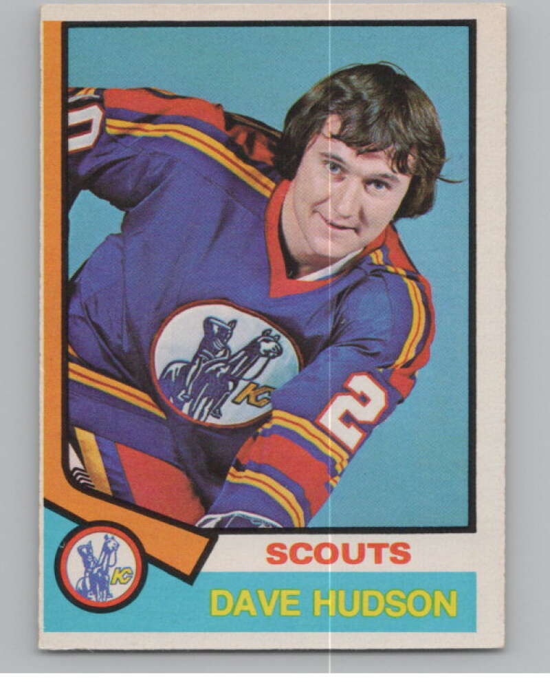 1974-75 O-Pee-Chee #335 Dave Hudson  Kansas City Scouts  V103825 Image 1