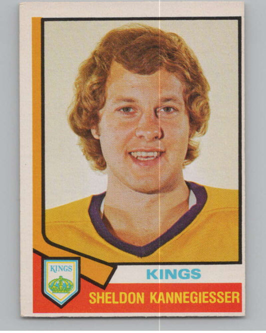 1974-75 O-Pee-Chee #338 Sheldon Kannegiesser  Los Angeles Kings  V103829 Image 1