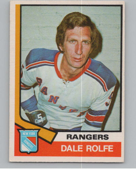 1974-75 O-Pee-Chee #341 Dale Rolfe  New York Rangers  V103833 Image 1
