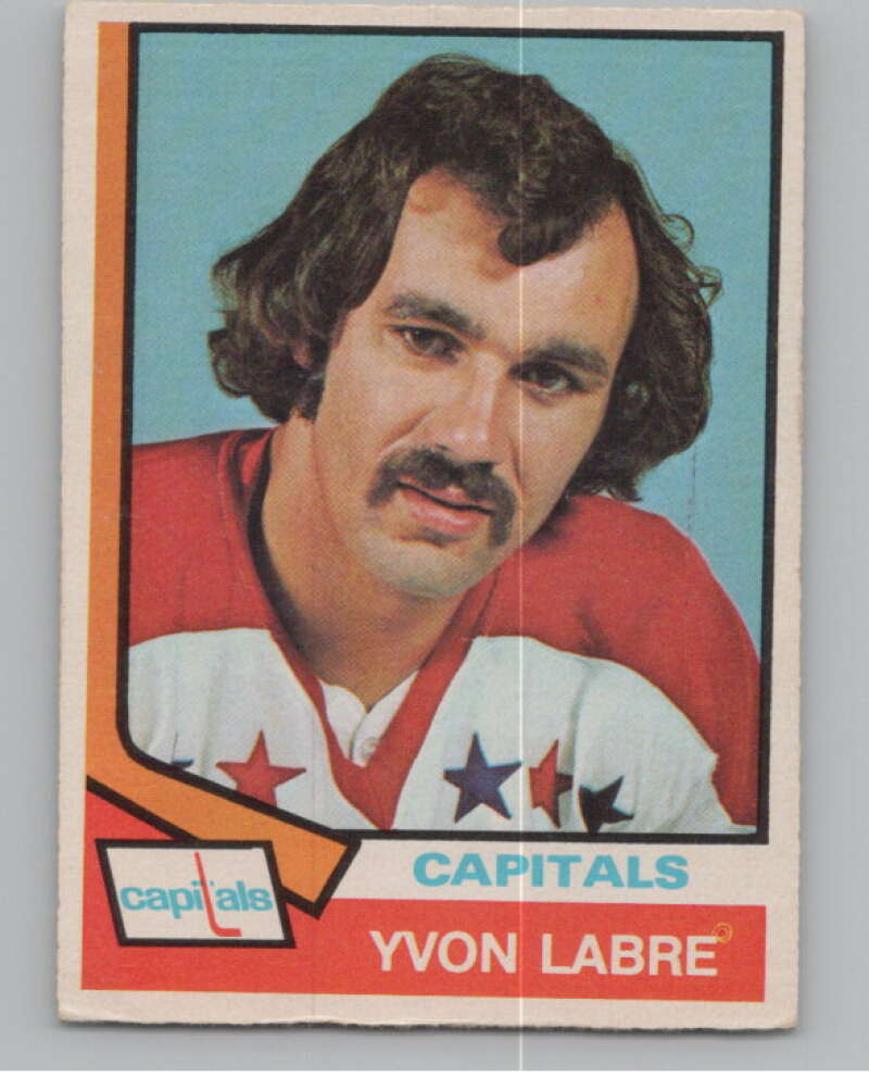 1974-75 O-Pee-Chee #345 Yvon Labre  Washington Capitals  V103836 Image 1