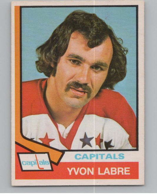 1974-75 O-Pee-Chee #345 Yvon Labre  Washington Capitals  V103837 Image 1