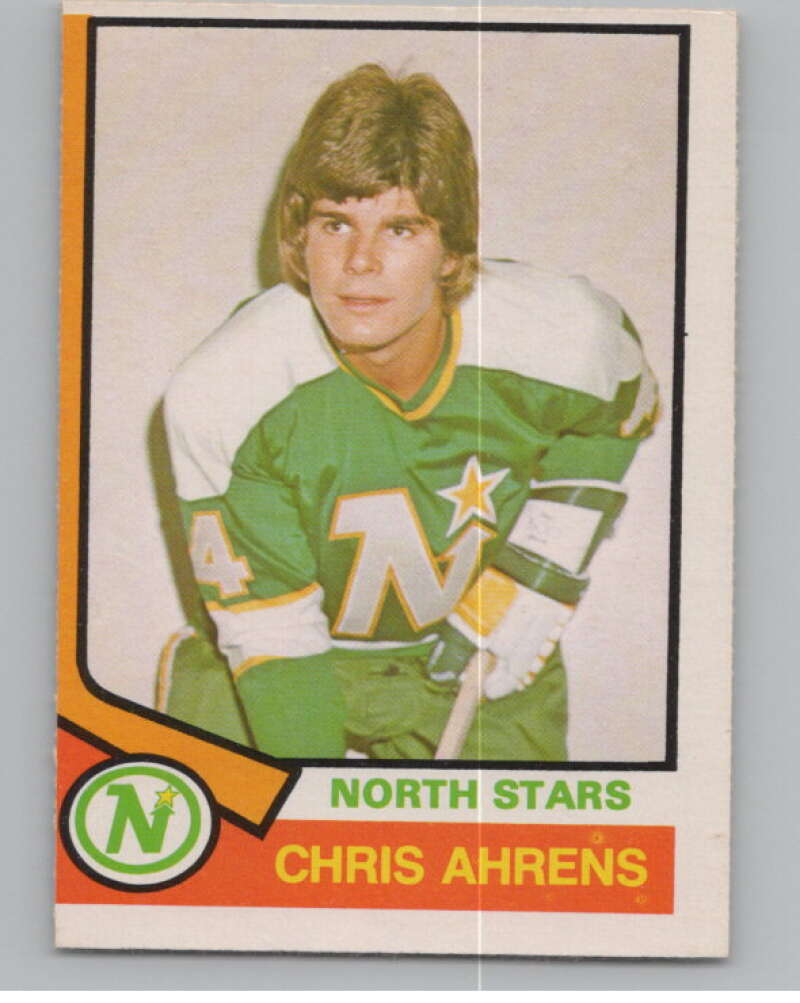 1974-75 O-Pee-Chee #346 Chris Ahrens  RC Rookie Minnesota Stars  V103839 Image 1