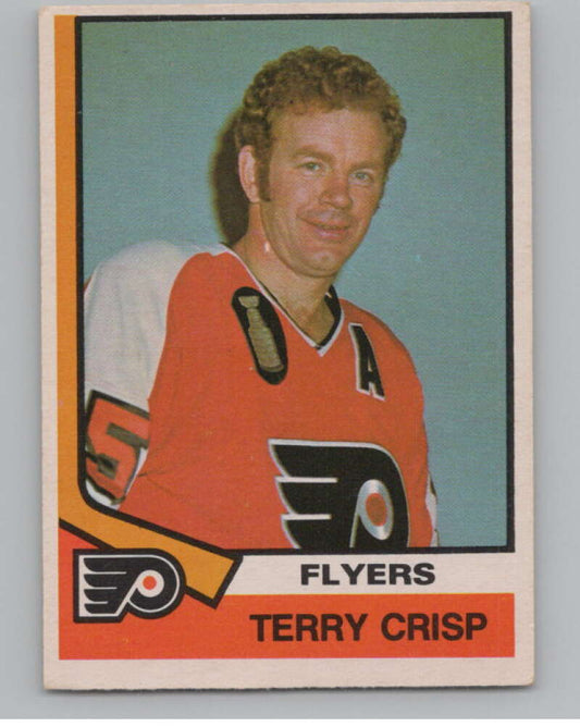 1974-75 O-Pee-Chee #352 Terry Crisp  Philadelphia Flyers  V103844 Image 1