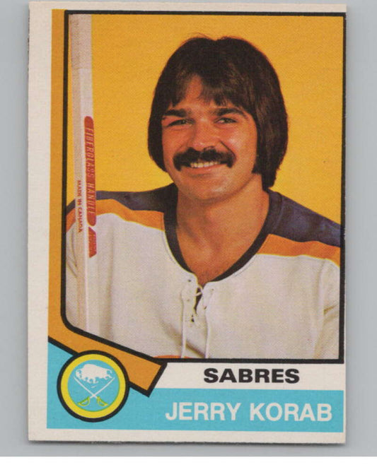 1974-75 O-Pee-Chee #354 Jerry Korab  Buffalo Sabres  V103845 Image 1