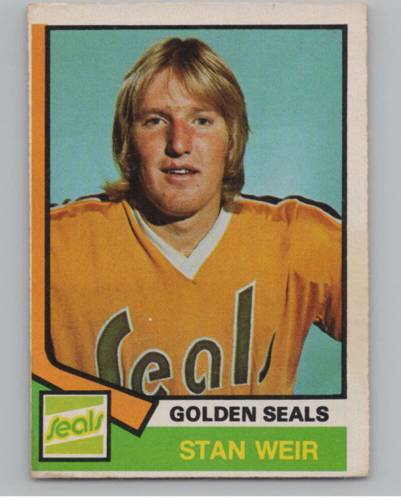 1974-75 O-Pee-Chee #355 Stan Weir RC Rookie California Golden Seals  V103846 Image 1