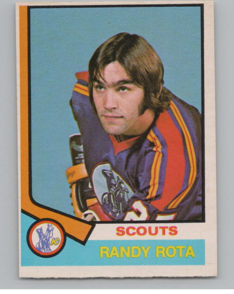 1974-75 O-Pee-Chee #362 Randy Rota  RC Rookie Kansas City Scouts  V103852 Image 1