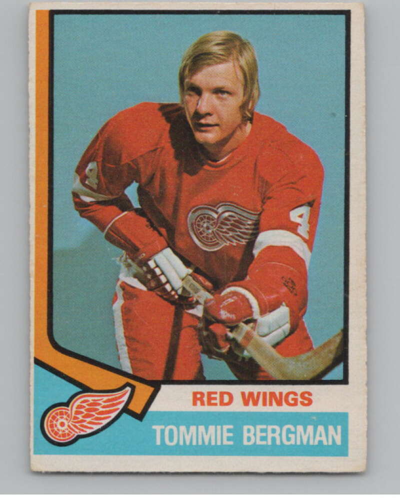 1974-75 O-Pee-Chee #365 Thommie Bergman UER  Detroit Red Wings  V103855 Image 1