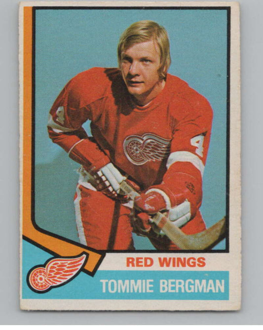 1974-75 O-Pee-Chee #365 Thommie Bergman UER  Detroit Red Wings  V103855 Image 1