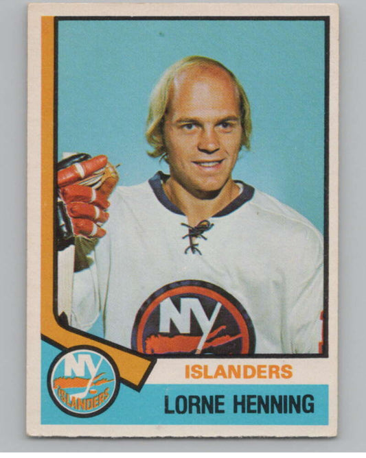 1974-75 O-Pee-Chee #367 Lorne Henning  New York Islanders  V103857 Image 1