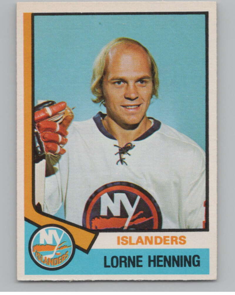 1974-75 O-Pee-Chee #367 Lorne Henning  New York Islanders  V103858 Image 1