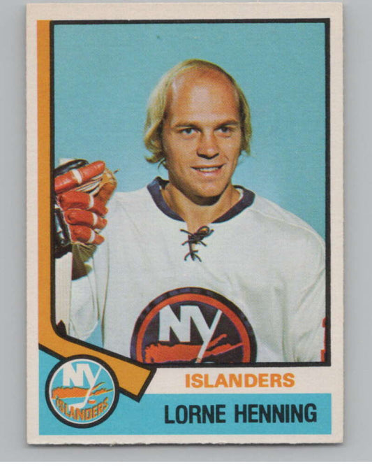 1974-75 O-Pee-Chee #367 Lorne Henning  New York Islanders  V103858 Image 1