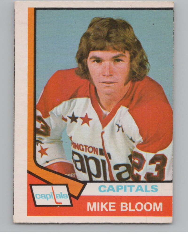 1974-75 O-Pee-Chee #369 Mike Bloom  RC Rookie Washington Capitals  V103859 Image 1