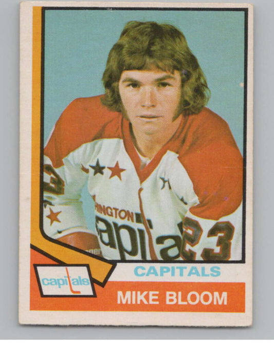 1974-75 O-Pee-Chee #369 Mike Bloom  RC Rookie Washington Capitals  V103860 Image 1