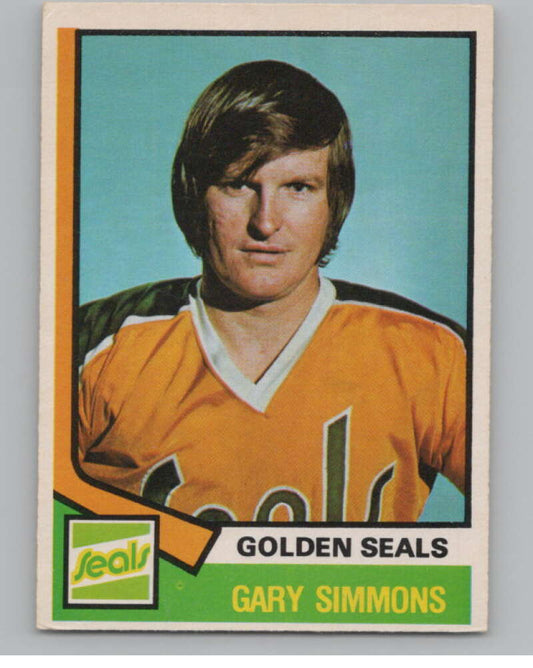 1974-75 O-Pee-Chee #371 Gary Simmons  RC Rookie Golden Seals  V103862 Image 1
