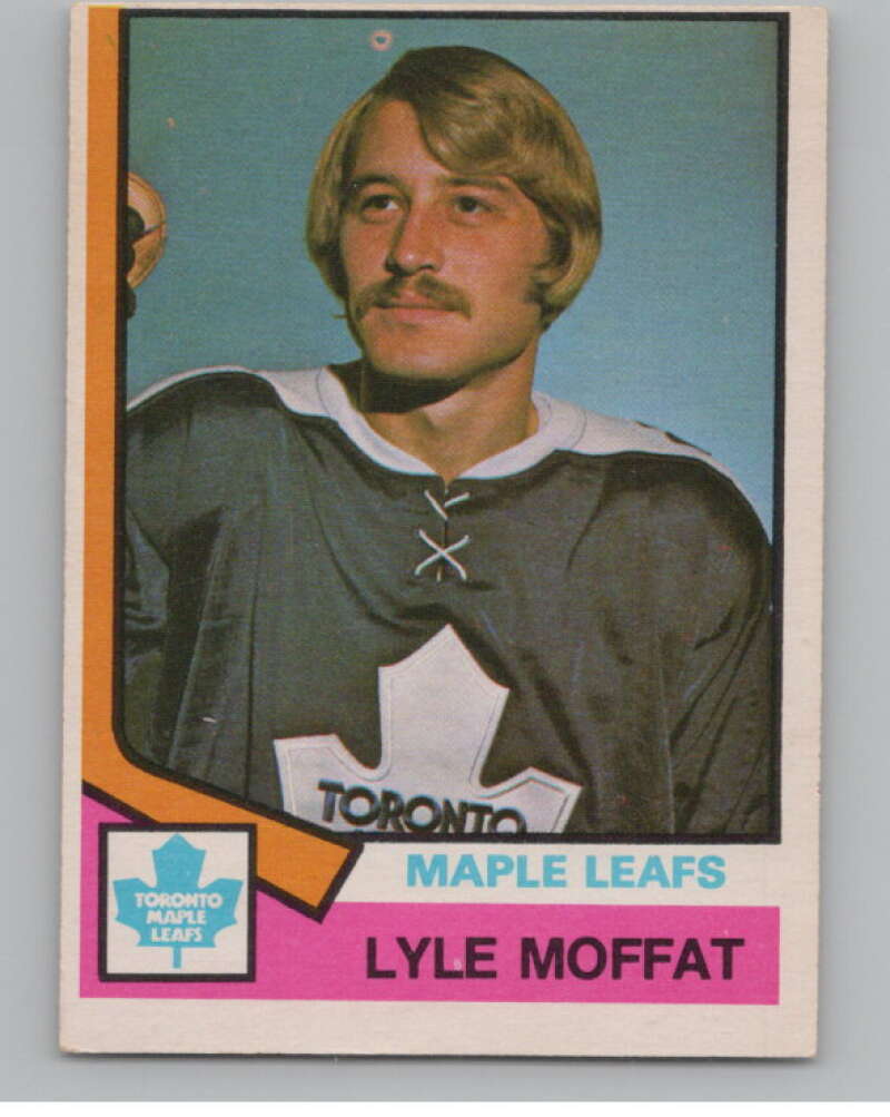 1974-75 O-Pee-Chee #379 Lyle Moffat  RC Rookie Toronto Maple Leafs  V103870 Image 1