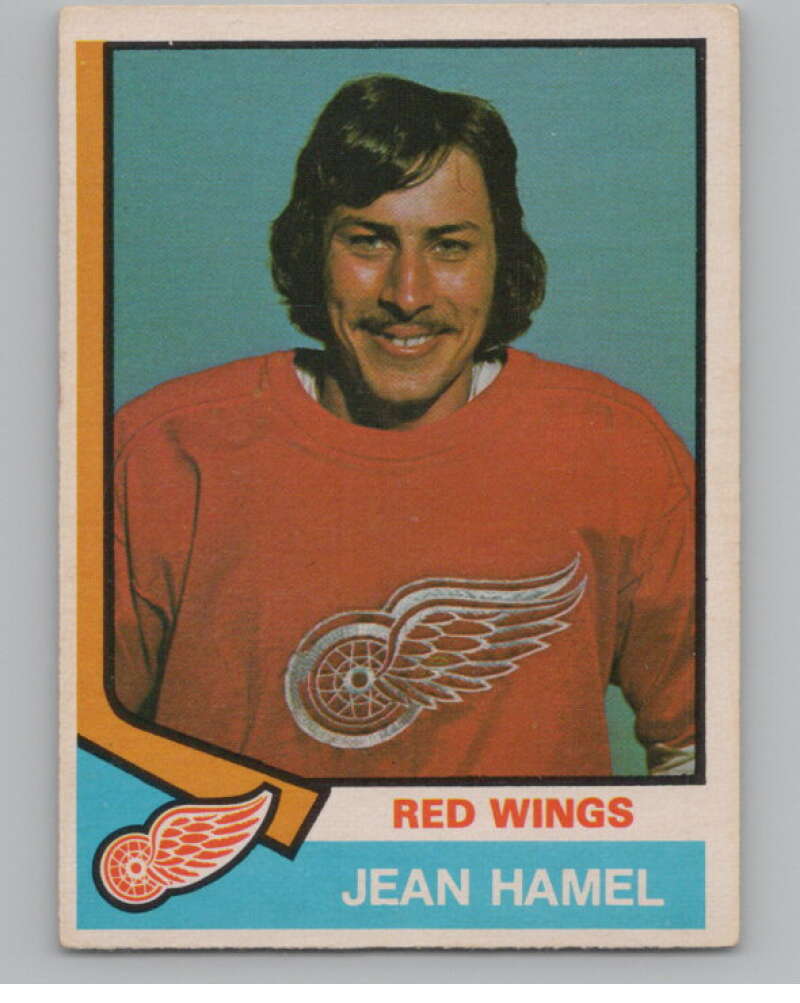 1974-75 O-Pee-Chee #383 Jean Hamel  RC Rookie Detroit Red Wings  V103876 Image 1