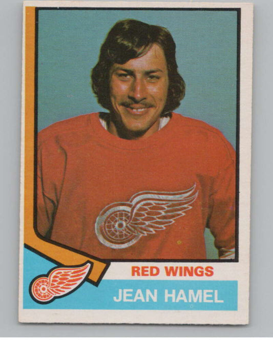 1974-75 O-Pee-Chee #383 Jean Hamel  RC Rookie Detroit Red Wings  V103877 Image 1