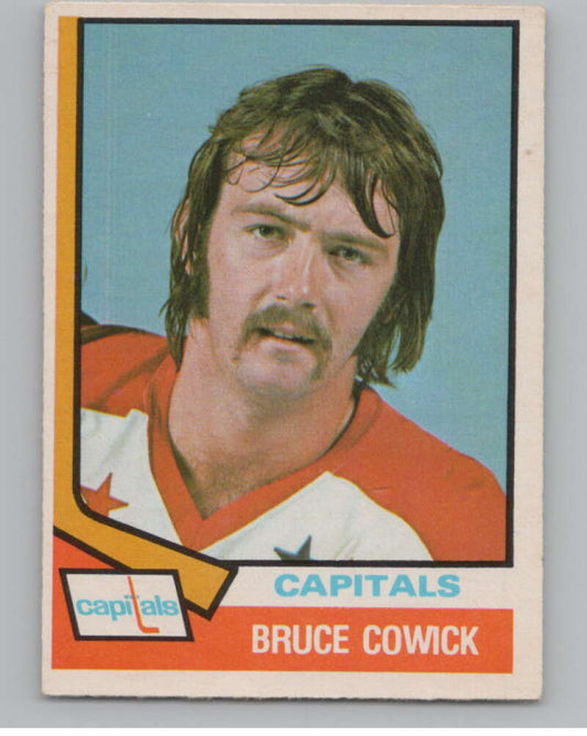 1974-75 O-Pee-Chee #386 Bruce Cowick RC Rookie Washington Capitals  V103880 Image 1
