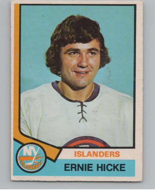 1974-75 O-Pee-Chee #387 Ernie Hicke  New York Islanders  V103882 Image 1