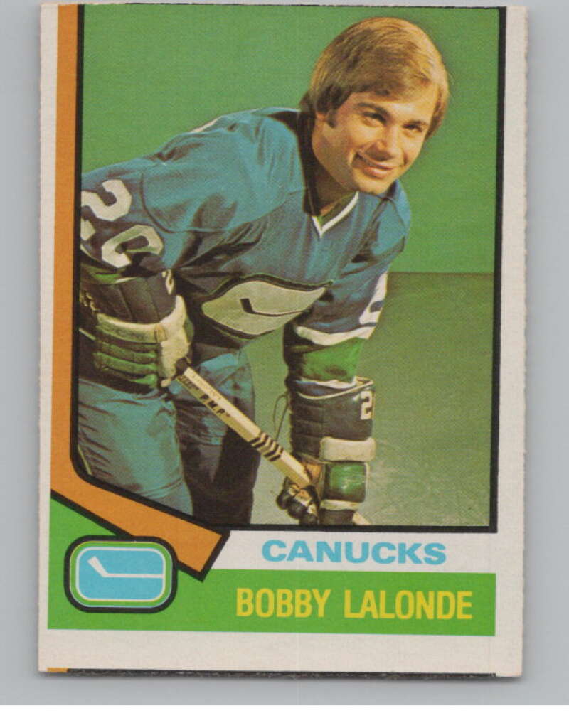 1974-75 O-Pee-Chee #392 Bobby Lalonde  Vancouver Canucks  V103886 Image 1