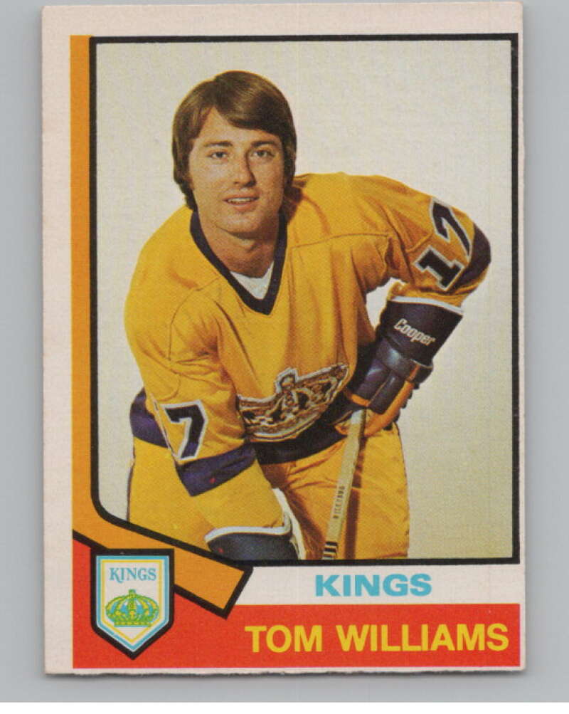 1974-75 O-Pee-Chee #394 Tom Williams  RC Rookie Los Angeles Kings  V103888 Image 1