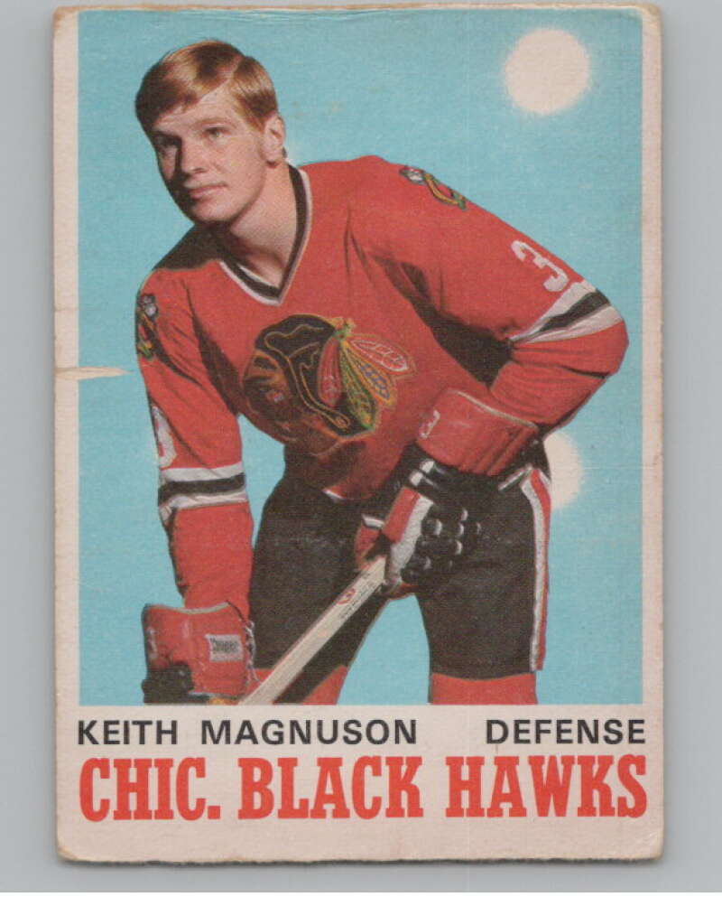 1970-71 O-Pee-Chee #151 Keith Magnuson Hockey RC Rookie  Blackhawks  V103890 Image 1