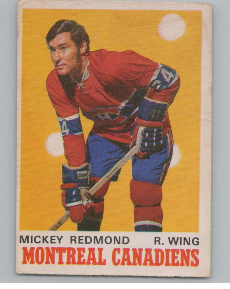 1970-71 O-Pee-Chee #175 Mickey Redmond Hockey Montreal Canadiens  V103891 Image 1