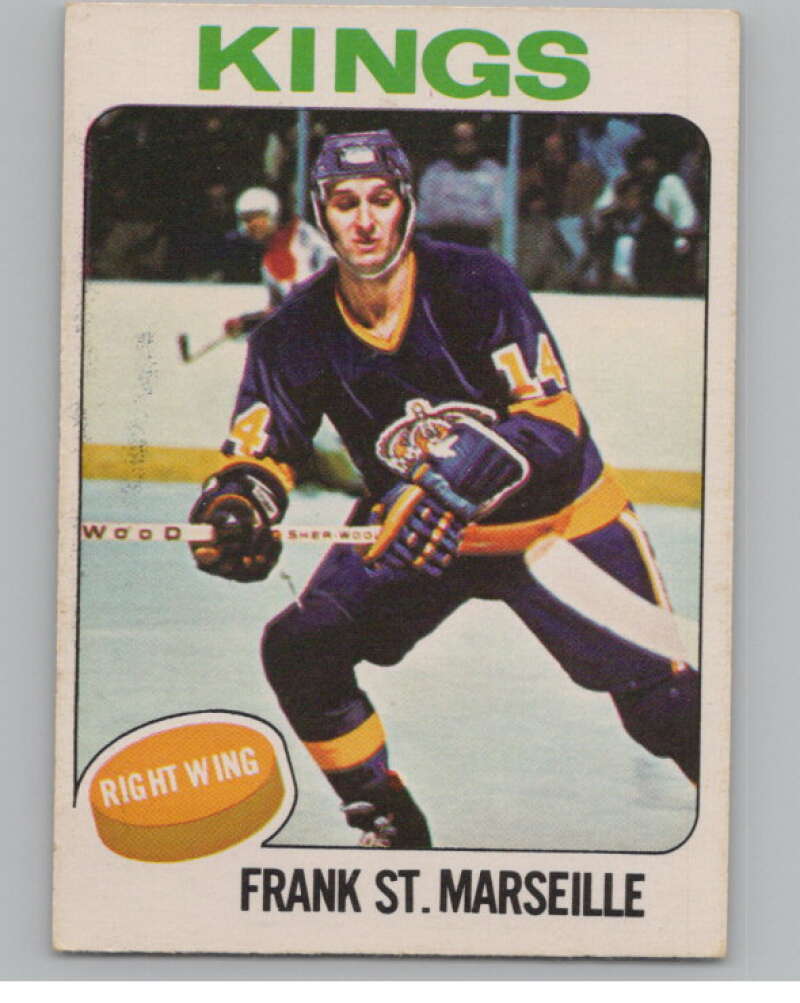 1975-76 O-Pee-Chee #15 Frank St. Marseille Hockey Los Angeles Kings  V103898 Image 1