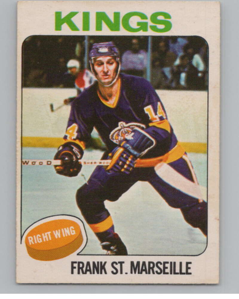 1975-76 O-Pee-Chee #15 Frank St. Marseille Hockey Los Angeles Kings  V103899 Image 1