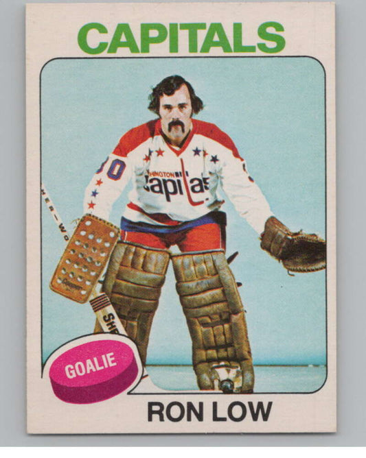 1975-76 O-Pee-Chee #25 Ron Low Hockey Washington Capitals  V103903 Image 1