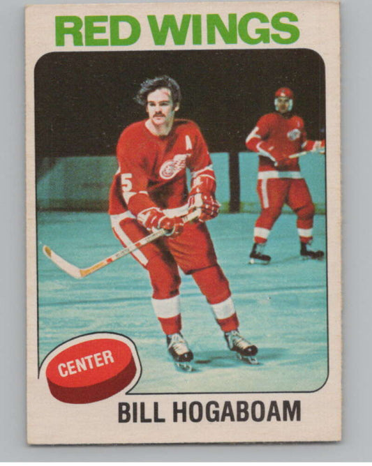 1975-76 O-Pee-Chee #67 Bill Hogaboam Hockey Detroit Red Wings  V103912 Image 1