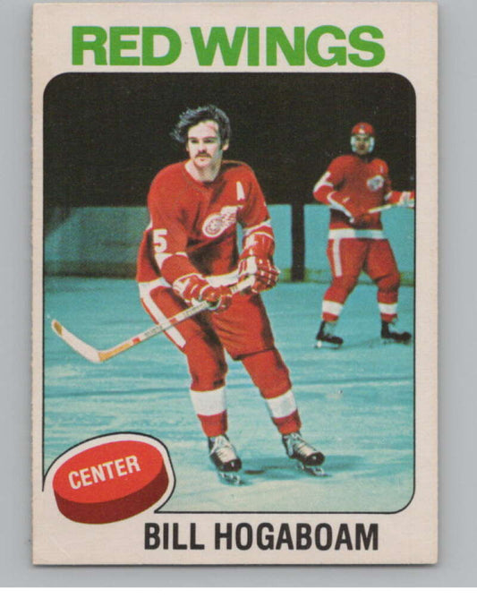 1975-76 O-Pee-Chee #67 Bill Hogaboam Hockey Detroit Red Wings  V103913 Image 1