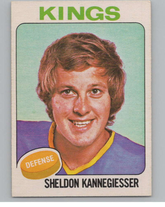 1975-76 O-Pee-Chee #69 Sheldon Kannegiesser Hockey Los Angeles  V103914 Image 1