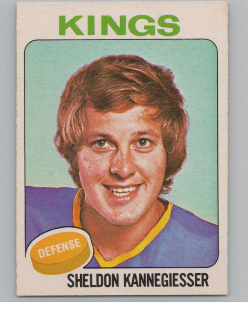 1975-76 O-Pee-Chee #69 Sheldon Kannegiesser Hockey Los Angeles  V103916 Image 1