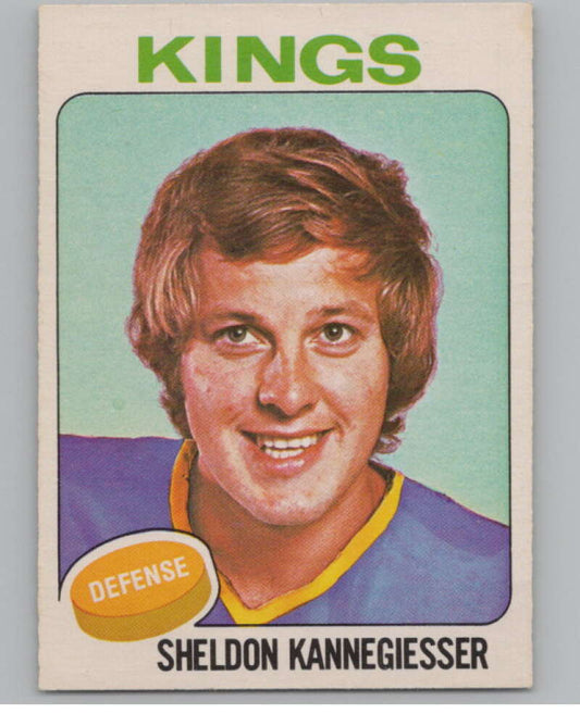 1975-76 O-Pee-Chee #69 Sheldon Kannegiesser Hockey Los Angeles  V103916 Image 1