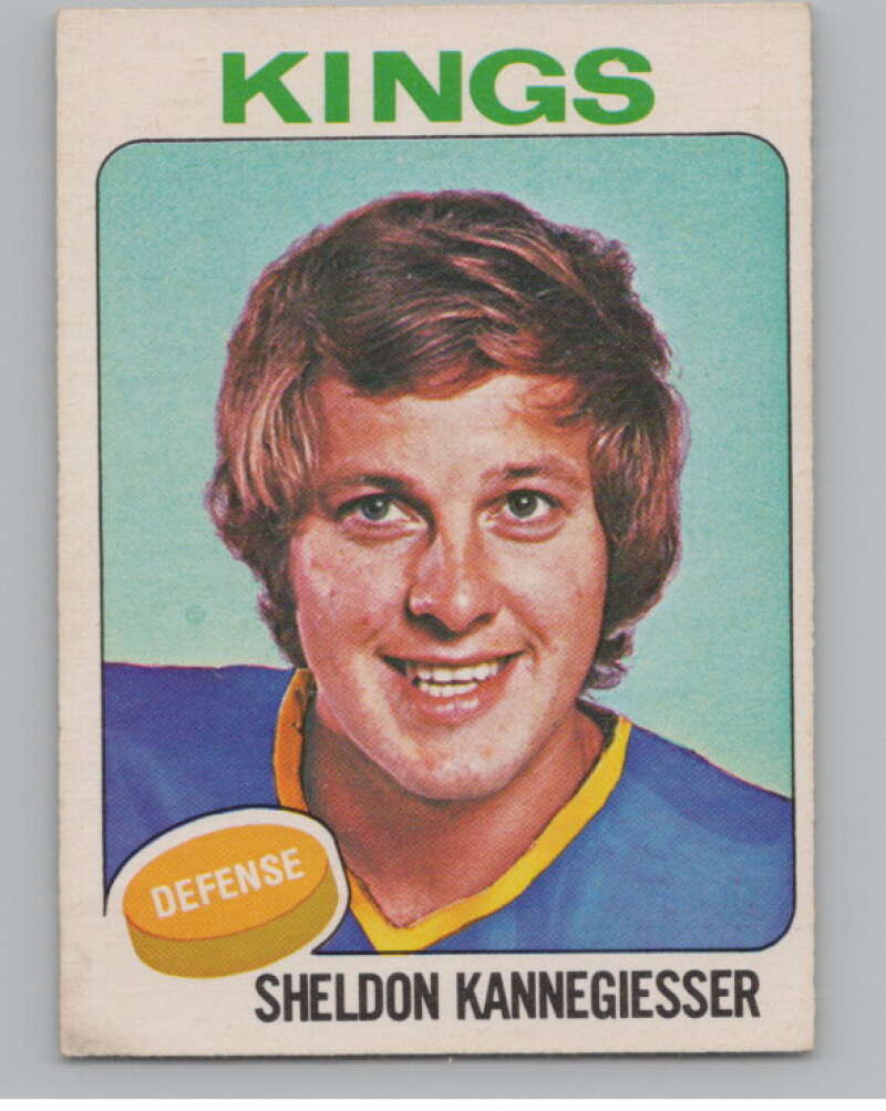 1975-76 O-Pee-Chee #69 Sheldon Kannegiesser Hockey Los Angeles  V103917 Image 1