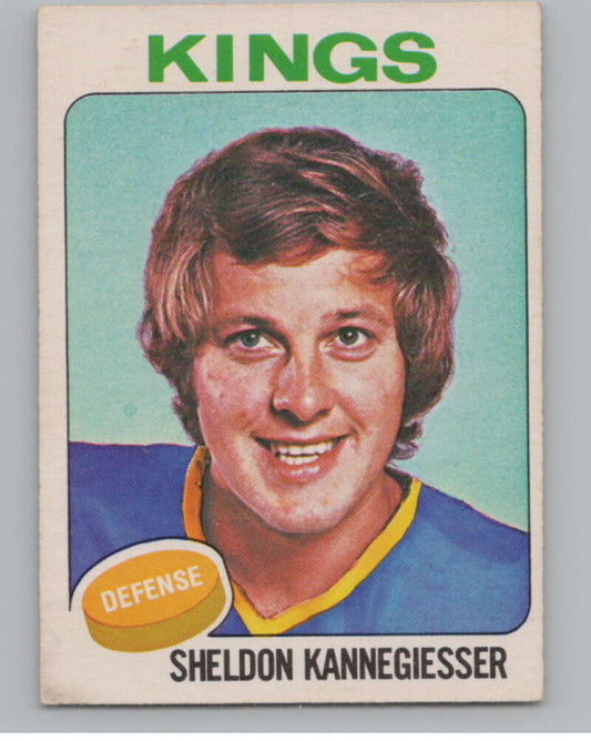 1975-76 O-Pee-Chee #69 Sheldon Kannegiesser Hockey Los Angeles  V103917 Image 1
