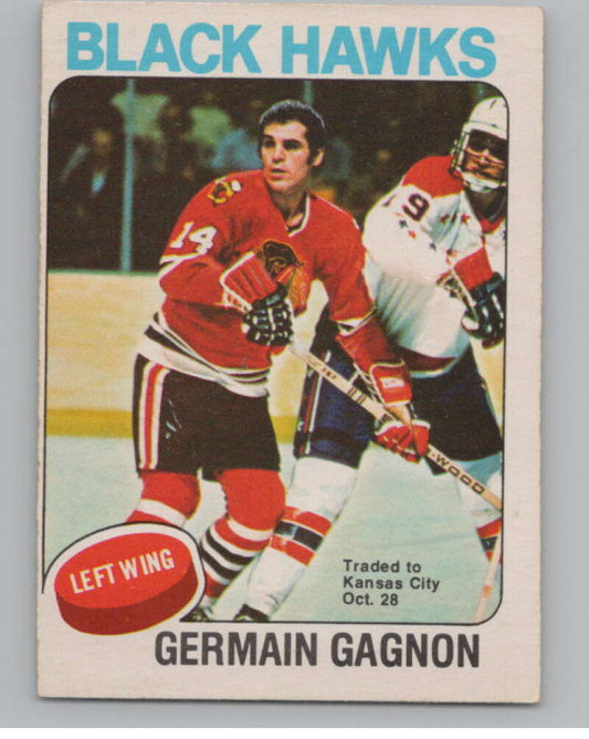 1975-76 O-Pee-Chee #101 Germain Gagnon Hockey Kansas City Scouts  V103924 Image 1